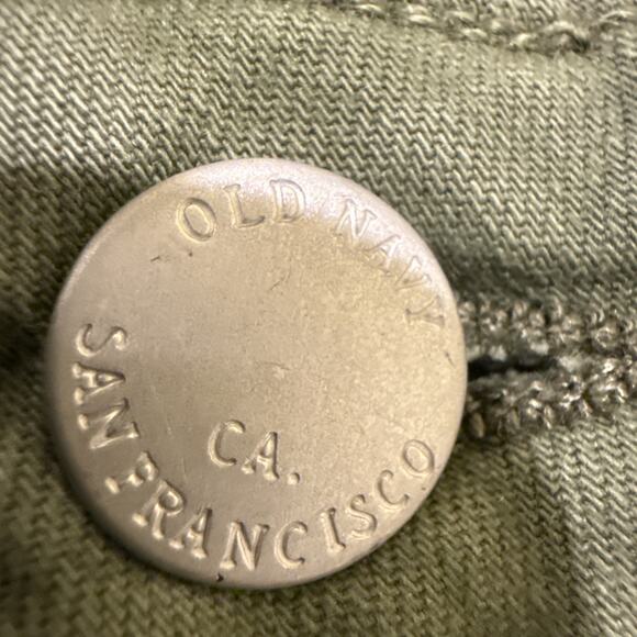 Old Navy Women's Rockstar Super Skinny Jeans Stretch Raw Hem Light Green Size 0P - Picture 7 of 14